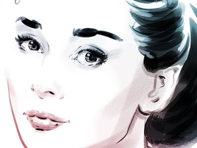 Audrey Hepburn art artwork audrey hepburn christopher king film illustration portrait wingsart