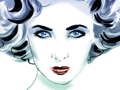 Elizabeth Taylor art artwork christopher king elizabeth taylor film illustration portrait wingsart