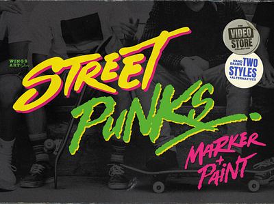 Street Punks - Graffiti and Skate Font by Wingsart Studio