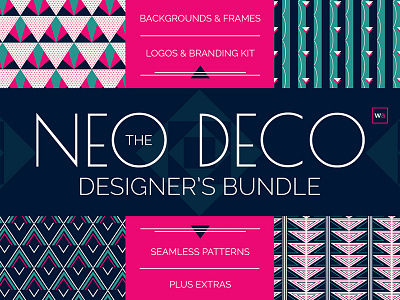 The Complete Neo Deco Designer's Bundle art deco design assets design bundle design deal graphic design neo deco vectors wingsart