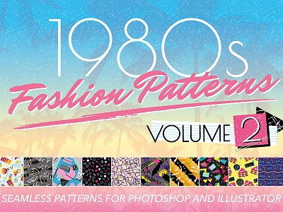 1980s Retro Fashion Patterns Vol 2 by wingsart