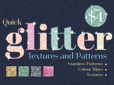 Quick Glitter Textures and Patterns