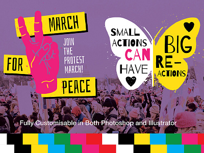 Peace And Protest: Graphics of Hope and Political Expression design graphics hope logos peace politics protest wingsart