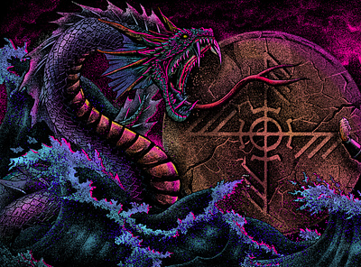 1. Pacific Myth album artwork album cover dark arts illustration