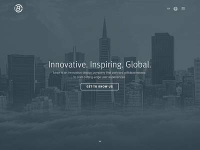 Btrax- A design company - A responsive business website - business web website