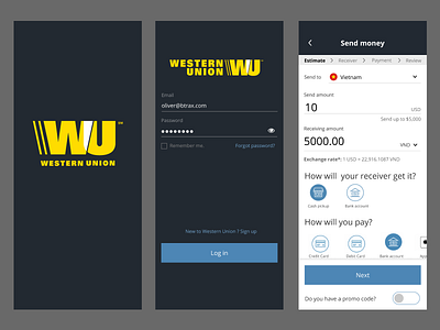 Imrove UI for Western Union