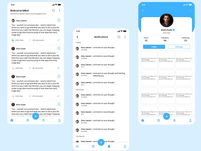 Thoughts App UI