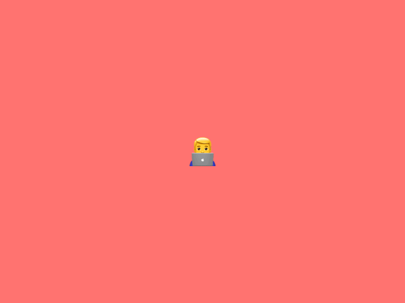 👨‍💻 + 🤔 + 🗽 + ⏰ + 🙂 + 😃 + ✈️ = NY Color Story animate color design emoji gif illustration motion nyc