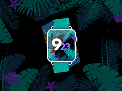 ⌚⌚ Jungle Apple Watch ⌚⌚ apple watch design illustration jungle nature ui watch