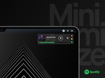 Minimize Spotify 💚 design green interface product design spotify ui design ux design
