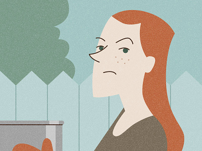 Unpleasant Woman illustration vector woman