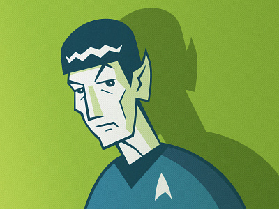 Spock charactert leonard nimoy star trek vector vulcan