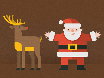 Merry Quizmas—Rudolph and Santa christmas reindeer rudolph santa