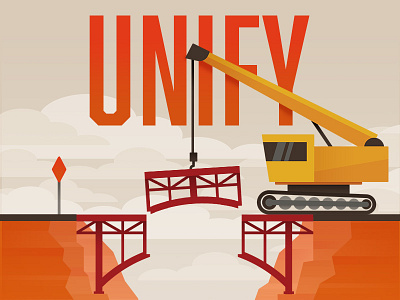 Keys to Effective Branding: Unify bridge crane orange road