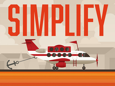 Keys to Effective Branding: Simplify (1/2) airplane anchor clutter orange