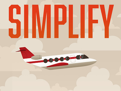 Keys to Effective Branding: Simplify (2/2) airplane clouds flight flying sky