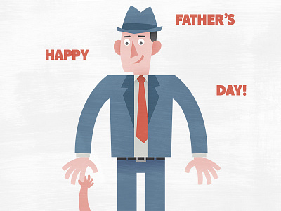 Father's Day—Business Man fedora hat suit tie