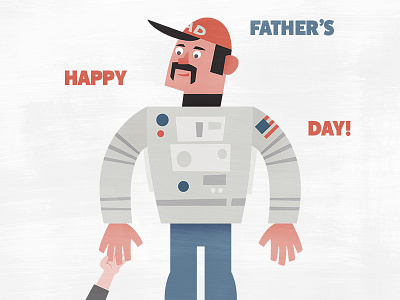 Father's Day—Jumble 3 astronaut baseball hat dad