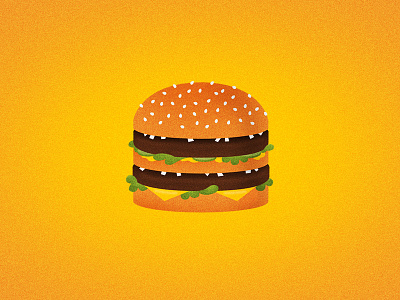 Hamburger beef big mac bun burger hamburger illustration mockinbird sandwich vector