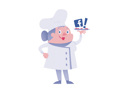 Facebook Chef chef chef hat plate uniform vector