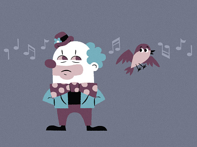 Clown and Mocking Bird bird bow tie clown music mystery