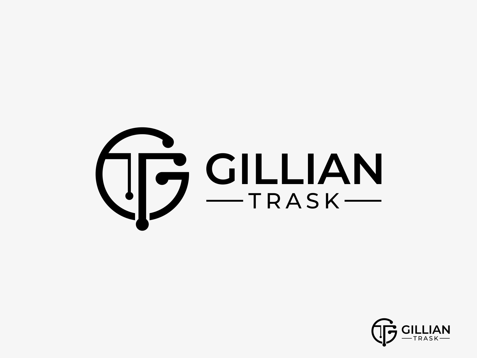 GILLIAN TRASK GT Letter mark logo by Md Rabiul Alam on Dribbble