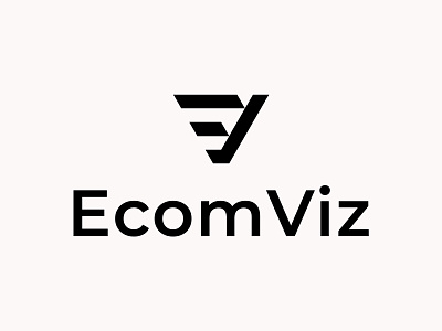 EcomViz brand branding concept design futuristic icon illustration logo logo design logomark logotype mark minimalist monogram simple startup symbol typography ve logo vector