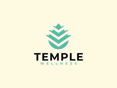 Temple ( Wellness ) brand identity branding cbd cbd oil concept emblem futuristic icon leaf logo logo design logomark mark minimal minimalist natural organic startup symbol vector