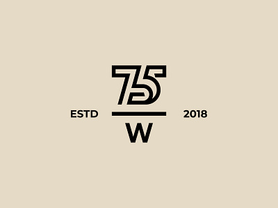 West 75 Logo 5 logo 7 logo 75 logo brand branding design flat logo icon illustration logo logo design logomark logotype mark minimal logo minimalist logo number logo resturent logo vector w logo