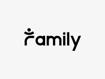 Family Logo abstract logo brand identity branding brandmark custom logo design custom typography design f logo family logo graphic identity identity designer illustration logo logo design logo designer logo mark logotype mark symbol