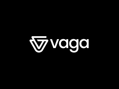 vaga black white brand branding design designer icon illustration letter letter v logo logo designer logo maker logotype mark print typography v v logo vector web design