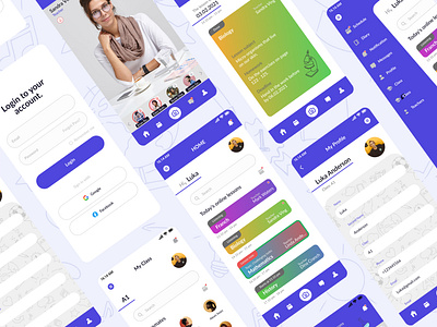 Online School branding design mockups school study ui ux web webdesine website