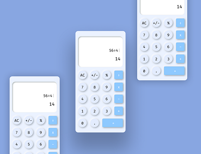 Calculator calculator dailyui neumorphism neumorphism calculator ui uidesign uiux