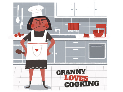 Granny Loves Cooking animation books character design children design illustration kids book