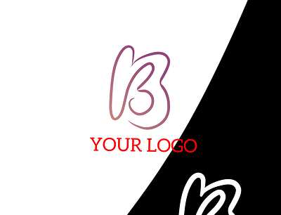 Take your company logo with "B" art branding design flat handdrawn handdrawntype illustration lineart logo modern simplelogo stylish typography