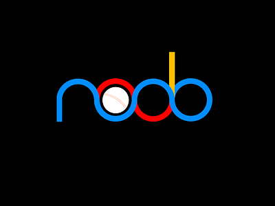 Simple flat Noob Logo