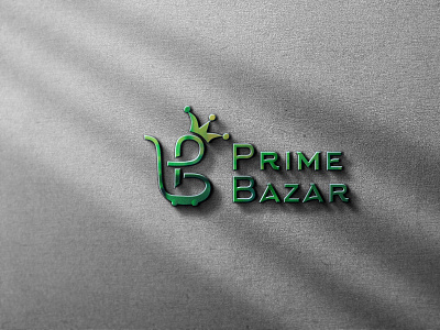 Prime Bazar online brand logo design branding design handdrawntype illustration logo minimal typography vector