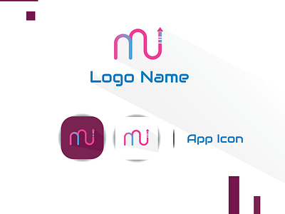 A minimal letter based logo and app icon