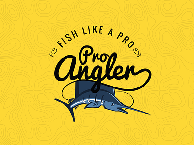 Pro Angler Logo angler fish logo pro