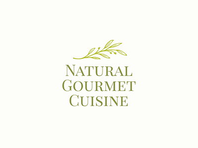 Natural Gourmet Cuisine (Home Chef) Branding branding design illustration logo minimal typography