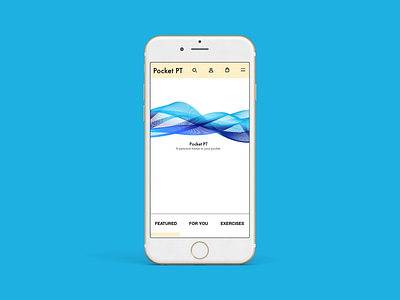 Pocket PT - Home Screen Mobile App Design