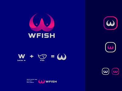 Wfish Modern Logo Design