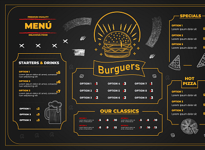 Restaurant Burgers Menu Design branddesign burger manu company logo design digital menu flyer food menu logo menu board menu design menu restaurant menus minimal logo design restaurant restaurant menu design