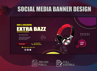 Social Media Web Banner Design banner design brochure business banner creative banner 2022 flyer google banner graphic design social media trendy banner design web banner youtobe banner