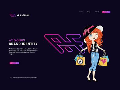 AR Fashion - Brand Identity, Logo Design