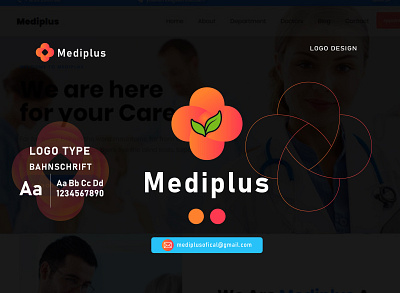 Mediplus - Blockchain Logo Brand Identity Design blockchain brand guidelines brand identity company logo latter logo logo design medical mediplus modern logo design nft