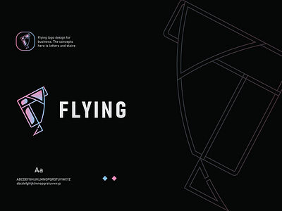 FLYING - BLOCKCHAIN LOGO  DESIGN