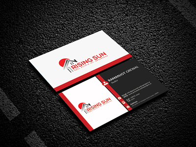 Real Estate Business Card Design branding business card business card design graphic design logo real estate card design stationary design