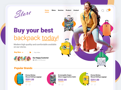 Backpack Landing Page