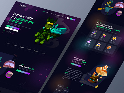 Crypto Landing Page binance blockchain crypto crypto market design ethereum illustration logo nft nft art tether ui ui design uidesign uiux ux web web design